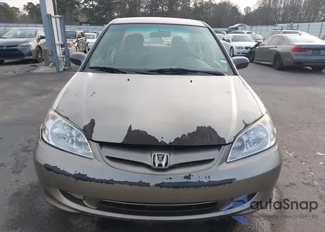 2005 Honda Civic Lx из США, поврежденный, VIN 2HGES16575H605968